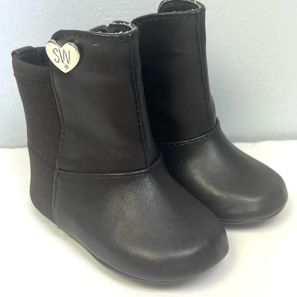 Stuart Weitzmen- Baby‎ Dark Brown boots- Soft fabric, Size:1, New with no tags - Picture 1 of 5